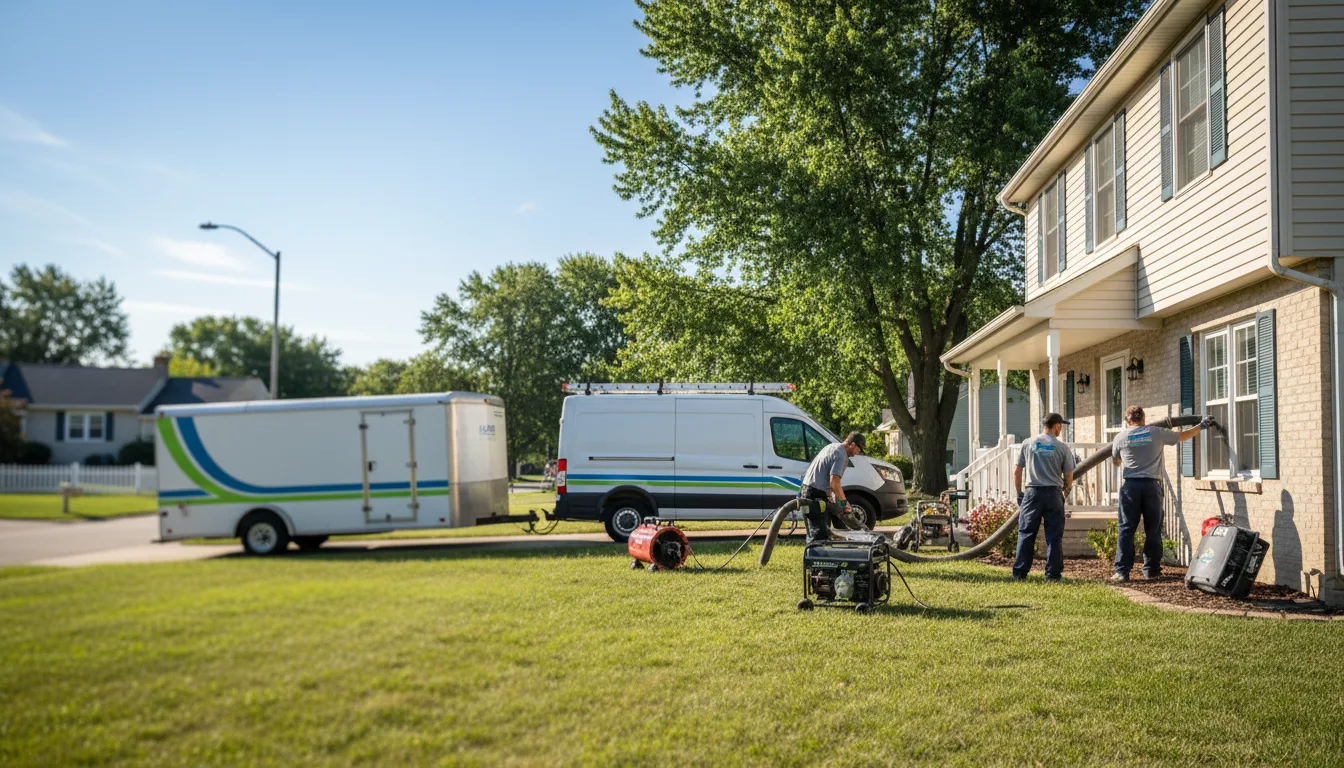 Flooded Basement Restoration And Cleanup With Repair in Elizabeth, IN near me